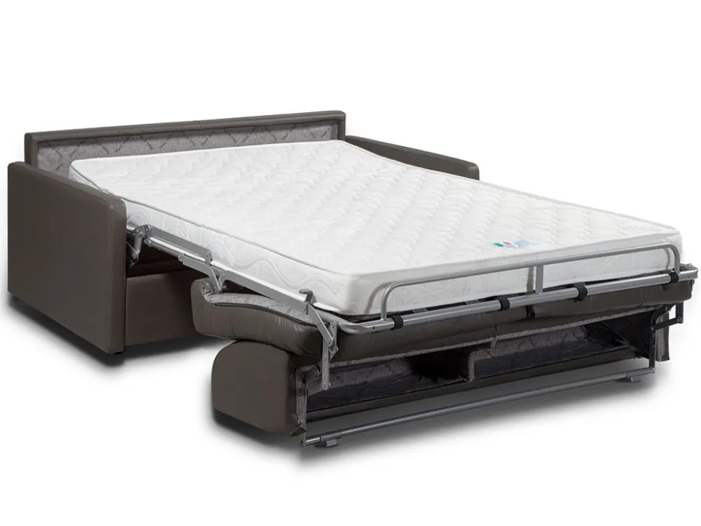 OEM Kwaliteit Driezits express bedbank 18 cm Kunstleer Zwart CALIFE