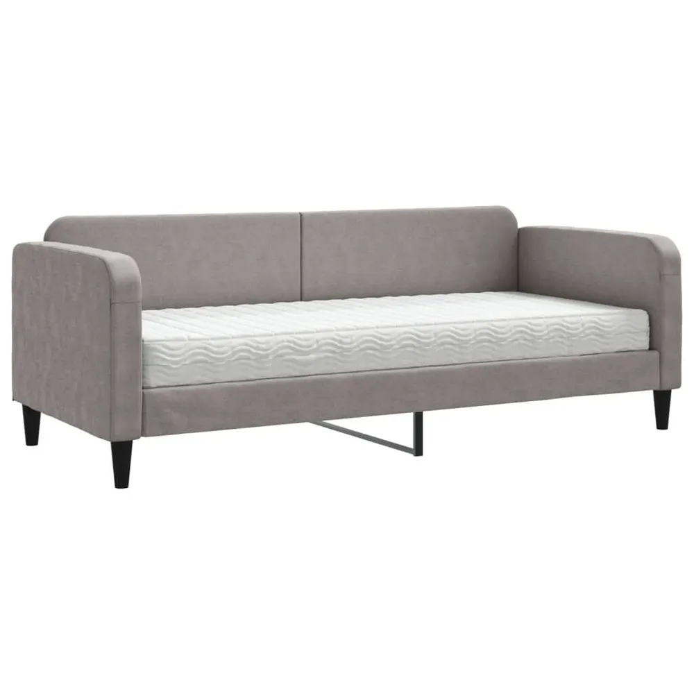 OEM Kwaliteit Slaapbank met matras 80x200 cm stof taupe
