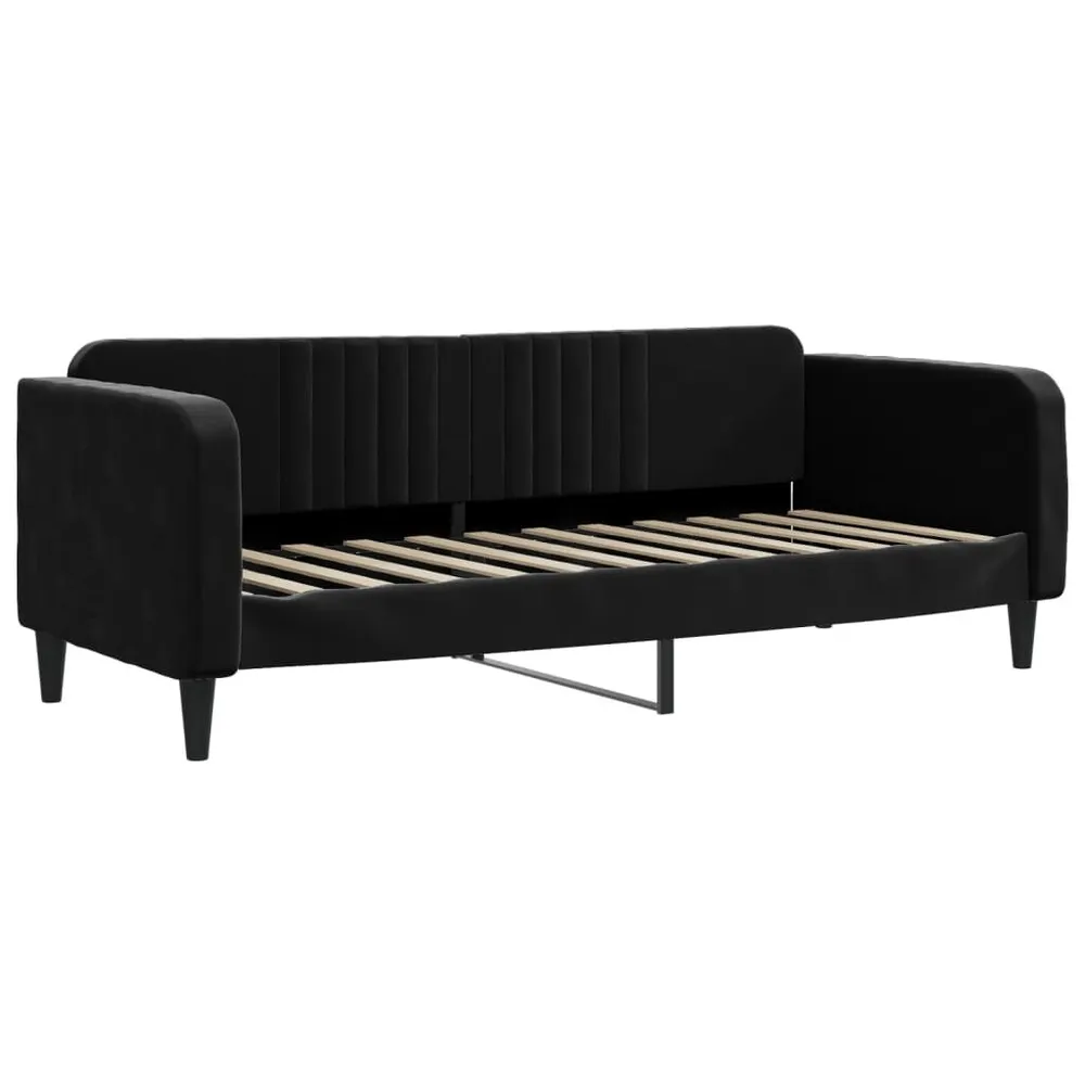 Premium Slaapbank 80x200 cm fluweel zwart