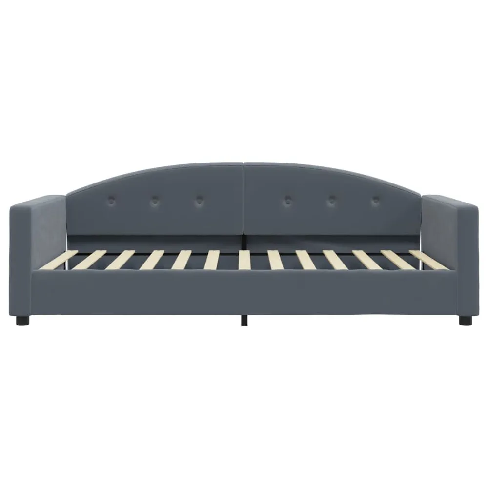 Slaapbank met matras 100x200 cm fluweel donkergroen