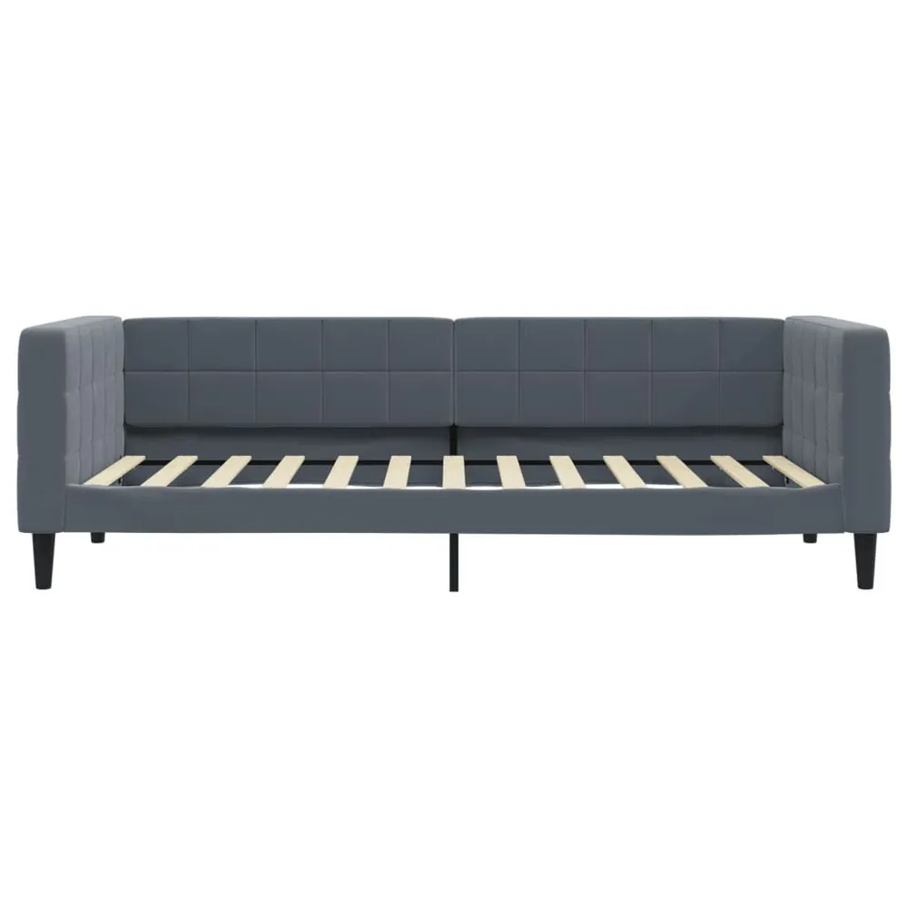 Slaapbank met matras 100x200 cm fluweel donkergroen