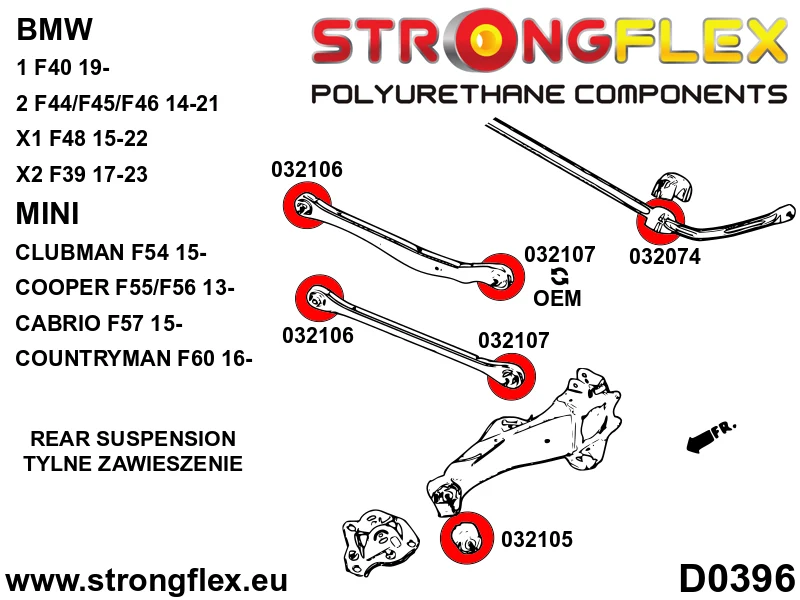 Rear upper arm – inside bush - Pocket > Mini F55/F56/F57 |Mini > Mini F54 Clubman / F60 Countryman > F54 / F60 FWD|Mini >...
