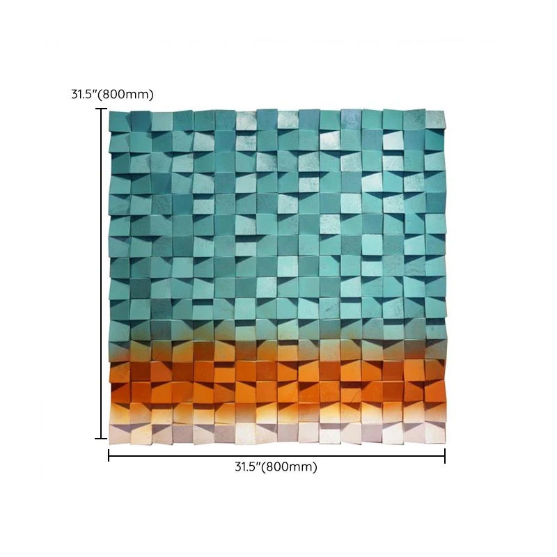 IPX7 Waterdicht Mosaic Wall Ceiling Wood Contemporary Shiplap Indoor Wall Ceiling Blue