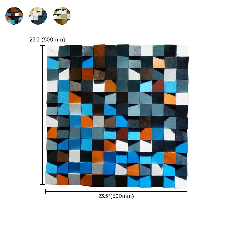 IPX7 Waterdicht Mosaic Wall Ceiling Wood Contemporary Shiplap Indoor Wall Ceiling Blue