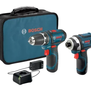 BOSCH 12V MAX 2-Tool Combo Kit w/ 3/8" Drill/Driver & Impact Driver - Universeel Toepasbaar