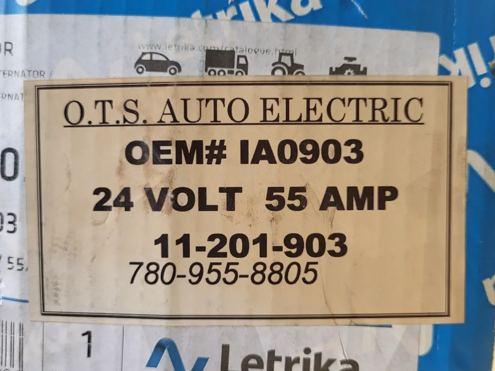 Alternator IA0903, 11-201-903, 28V, 55A