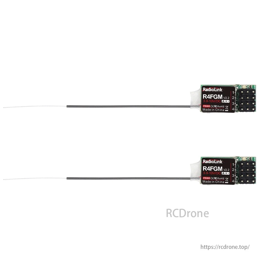 RadioLink R4FGM 4-Channel Mini Receiver Gyro 1:28 Pocket RC Cars