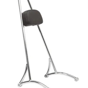 Burly, Sissy Bar, One-Piece , Tall, Incl. Pad, 8.25"x12.5"x24.75", Verchroomd Harley-Davidson