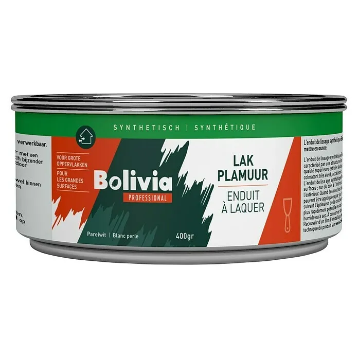 Bolivia Professional Lakplamuur Synthetisch blik - Parelwit, 400 g