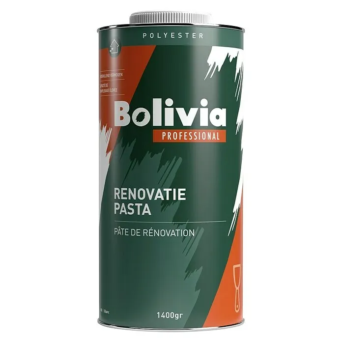 Bolivia Professional Renovatieplamuur - Wit, 1.400 g