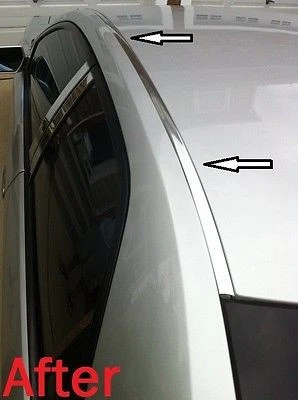 Heavy Duty 2005-2007 Ford Focus Chroom Roof Top Trim Molding Kit
