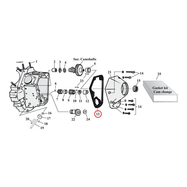 Cometic Gasket, Cam Cover .060 Inch Afm Harley-Davidson