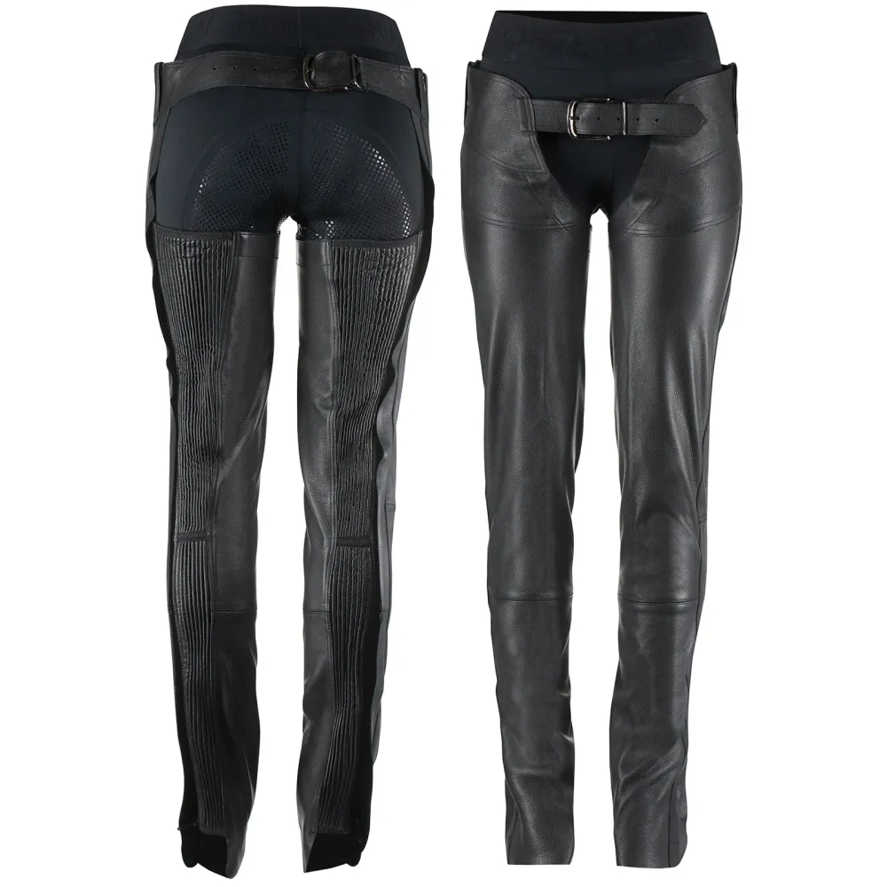 Blake Leather Full Chaps Black L