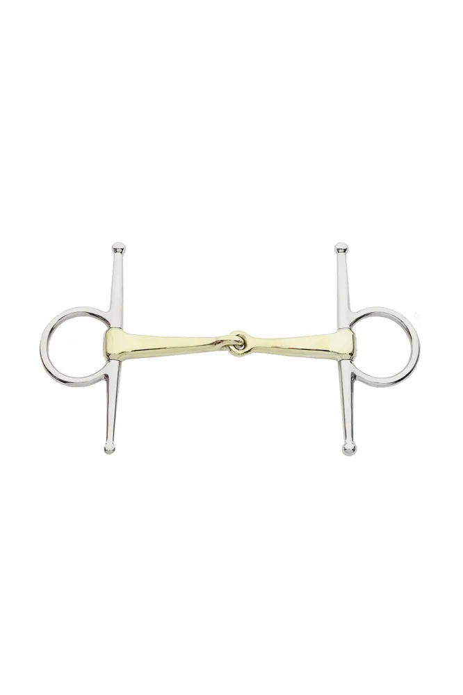 Full cheek bit, jointed KavalBits, 145mm No Color 135 mm
