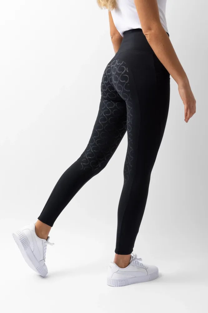 Gillian Women's Full Seat Compression Tights Zwart 12