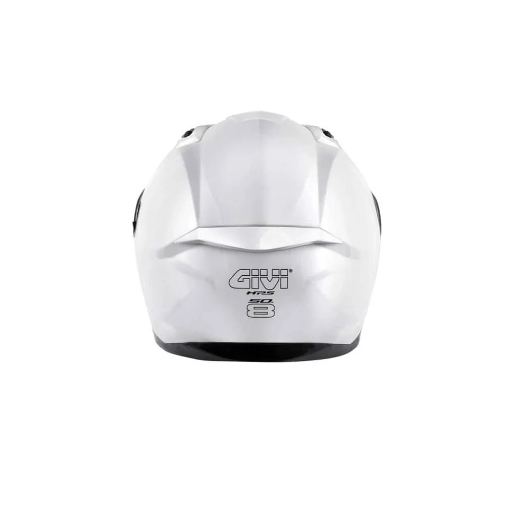 Professionele Klasse GIVI 50.8 Moto Turismo Integral Casco Blanco Brillante Sólido