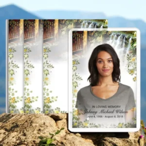 Serene Funeral Prayer Card Design & Print (Pack 50) compatibel met Ford Focus MK3