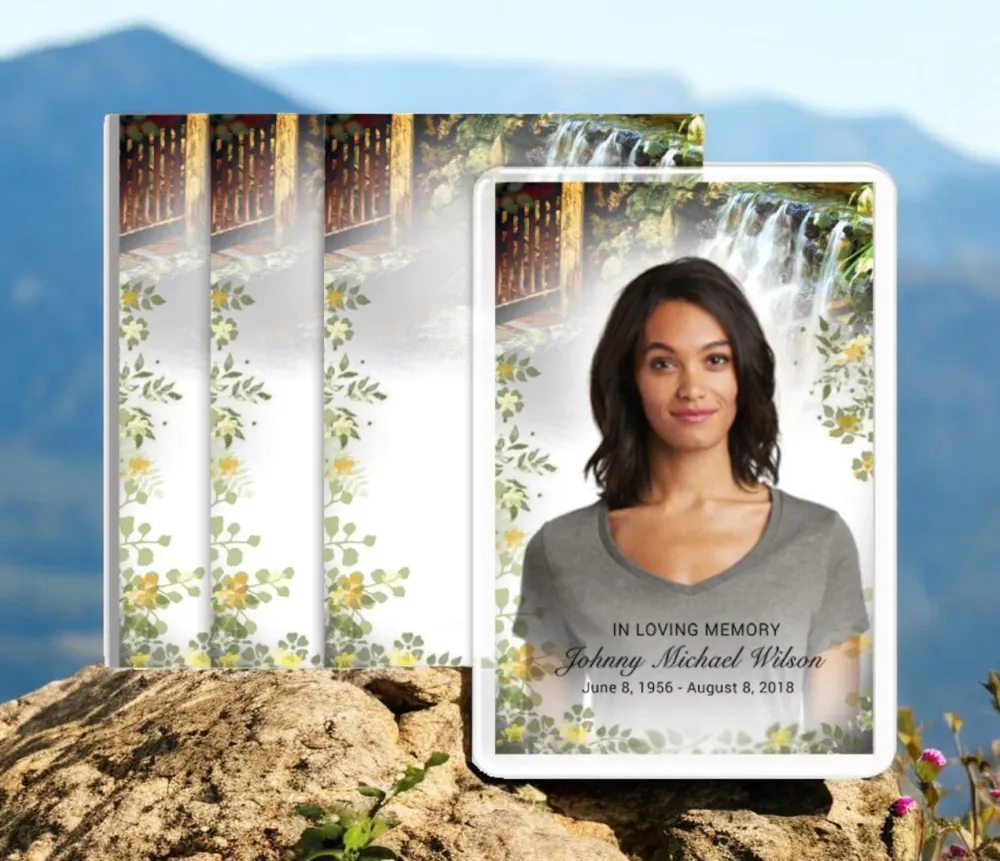 Serene Funeral Prayer Card Design & Print (Pack 50) compatibel met Ford Focus MK3