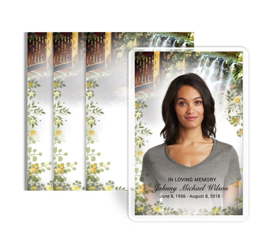 Serene Funeral Prayer Card Design & Print (Pack 50) compatibel met Ford Focus MK3
