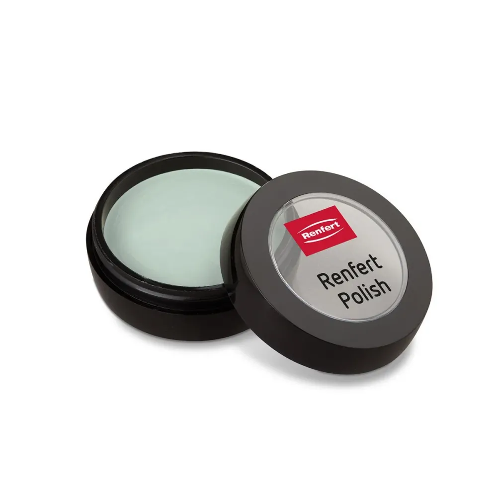 Contact polish diamond paste - pressed aardewerk composite facets.