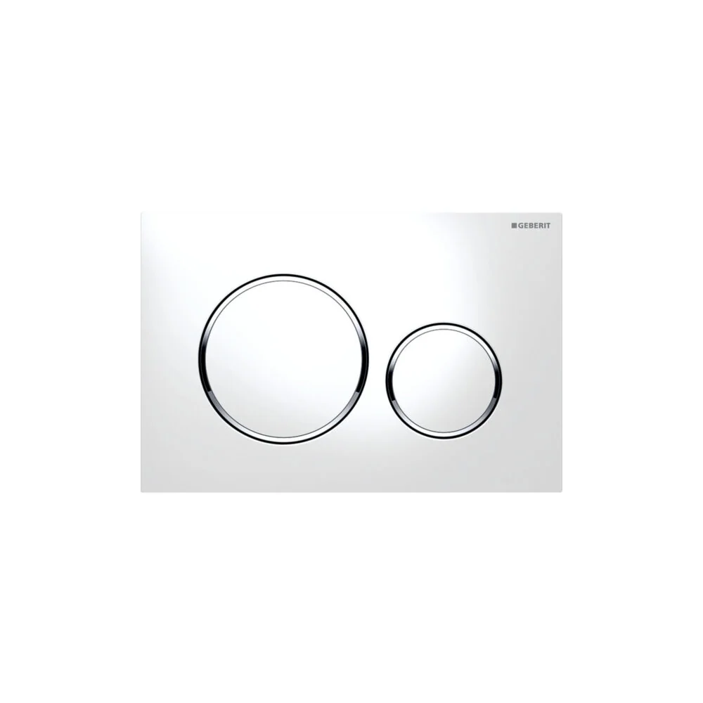 Geluidswerende Geberit Sigma 20 Drive Plate White-Chromed-White