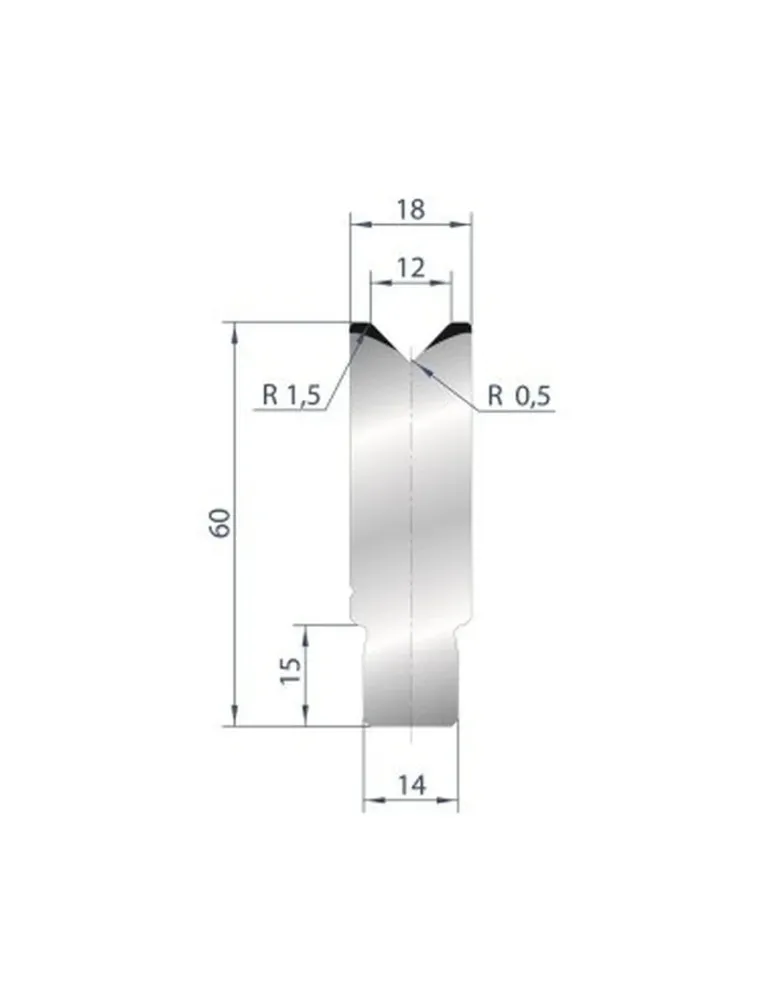 Part No. 3162 @ 805mm 88 Degree Die Insert (Segmented)