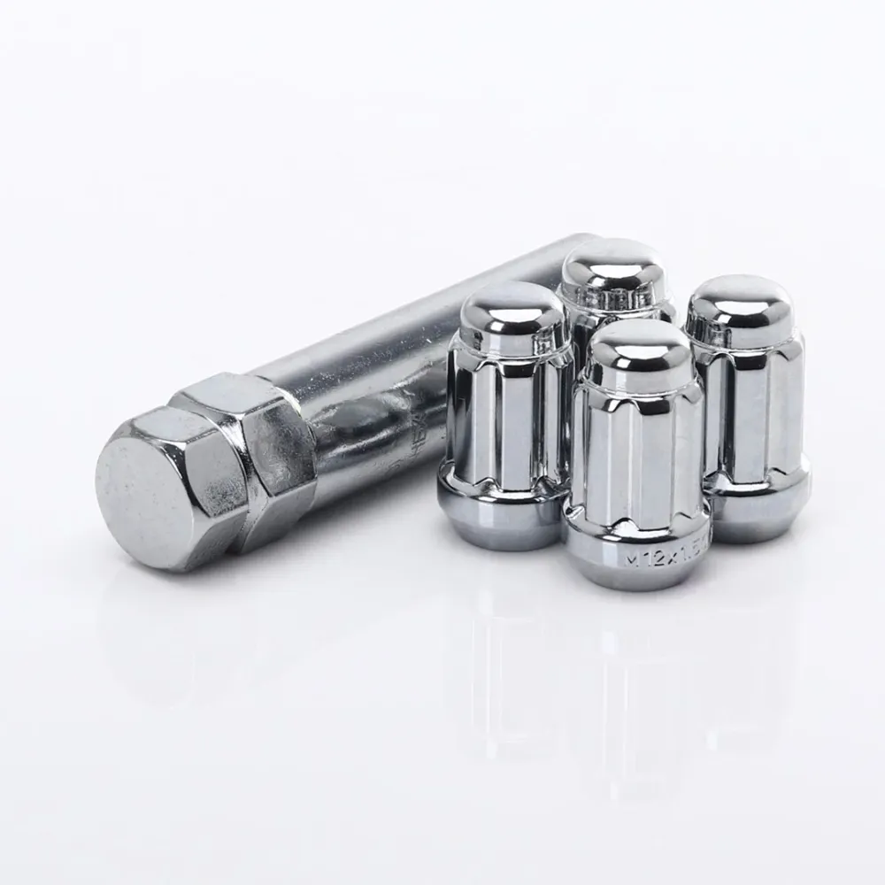 Locking Nuts JR ATN1 Metaalglans - Anti-theft M12x1.5 (Set 4)