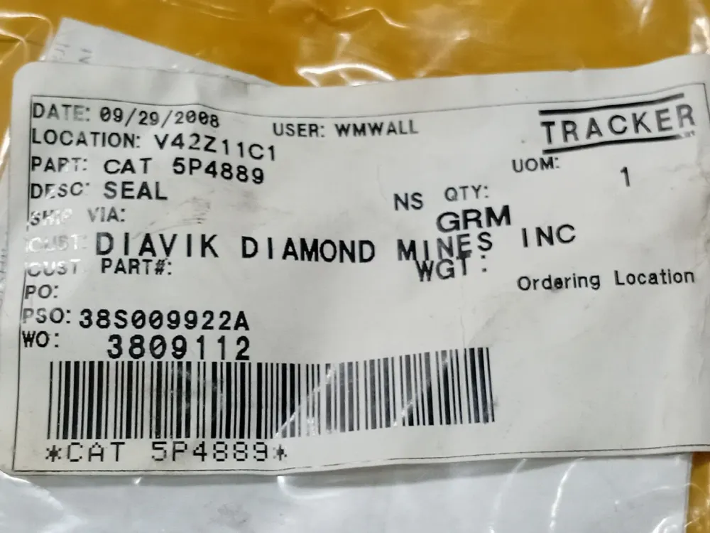 3.53 x 75.79mm 75A FKM O-Ring 5P-4889 (Pack 2)
