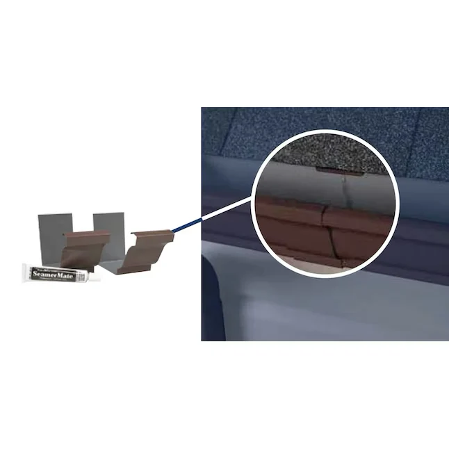 Amerimax Aluminum (5- x 0.25-ft) Gutter Connector 2-Pack