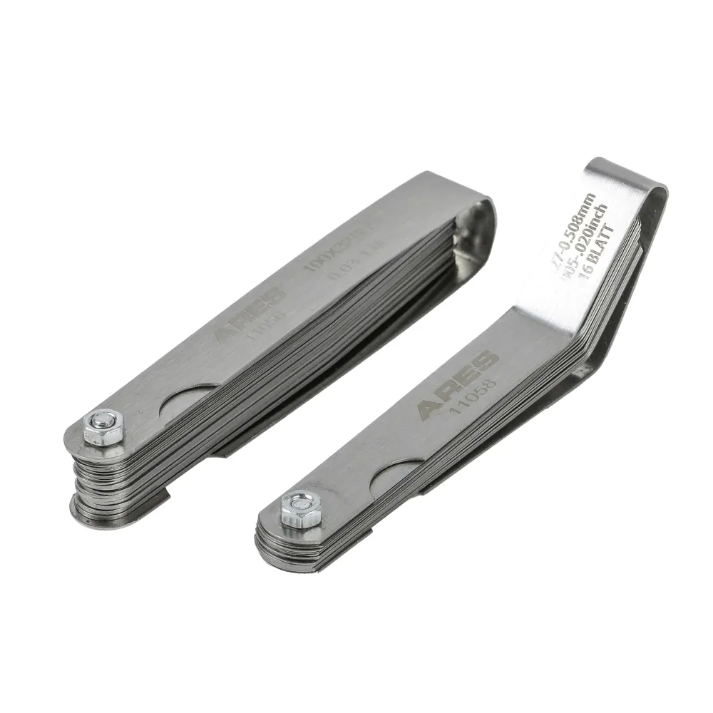 ARES 11042 - 2-Piece Tapered Feeler Gauge and Offset Feeler Gauge Set