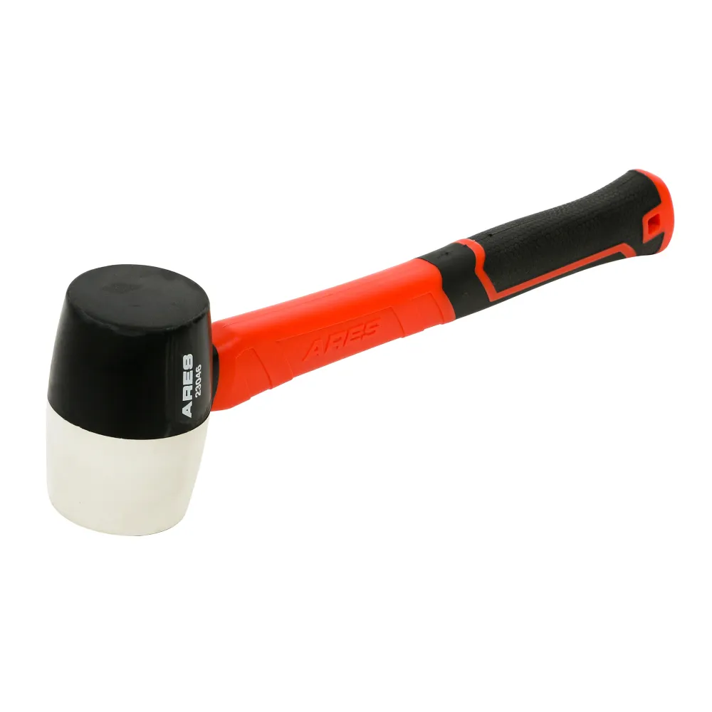 ARES 23059 - 2-Piece Fiberglass Handle Tweeling Faced Soft Mallet Set