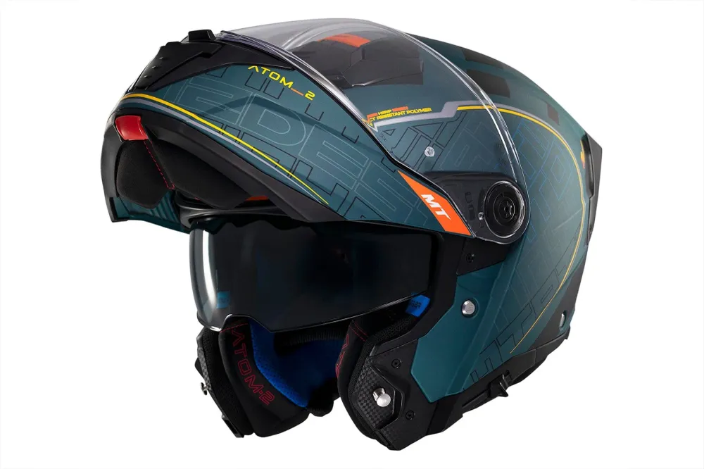 MT Atom 2 Destiny C6 turismo de moto Casco uitbreidbaar ECE 22.06