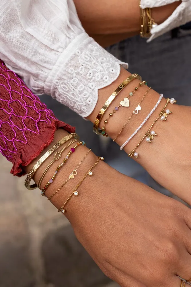 Bracelet Set Two Heart Designs - Directe Montage