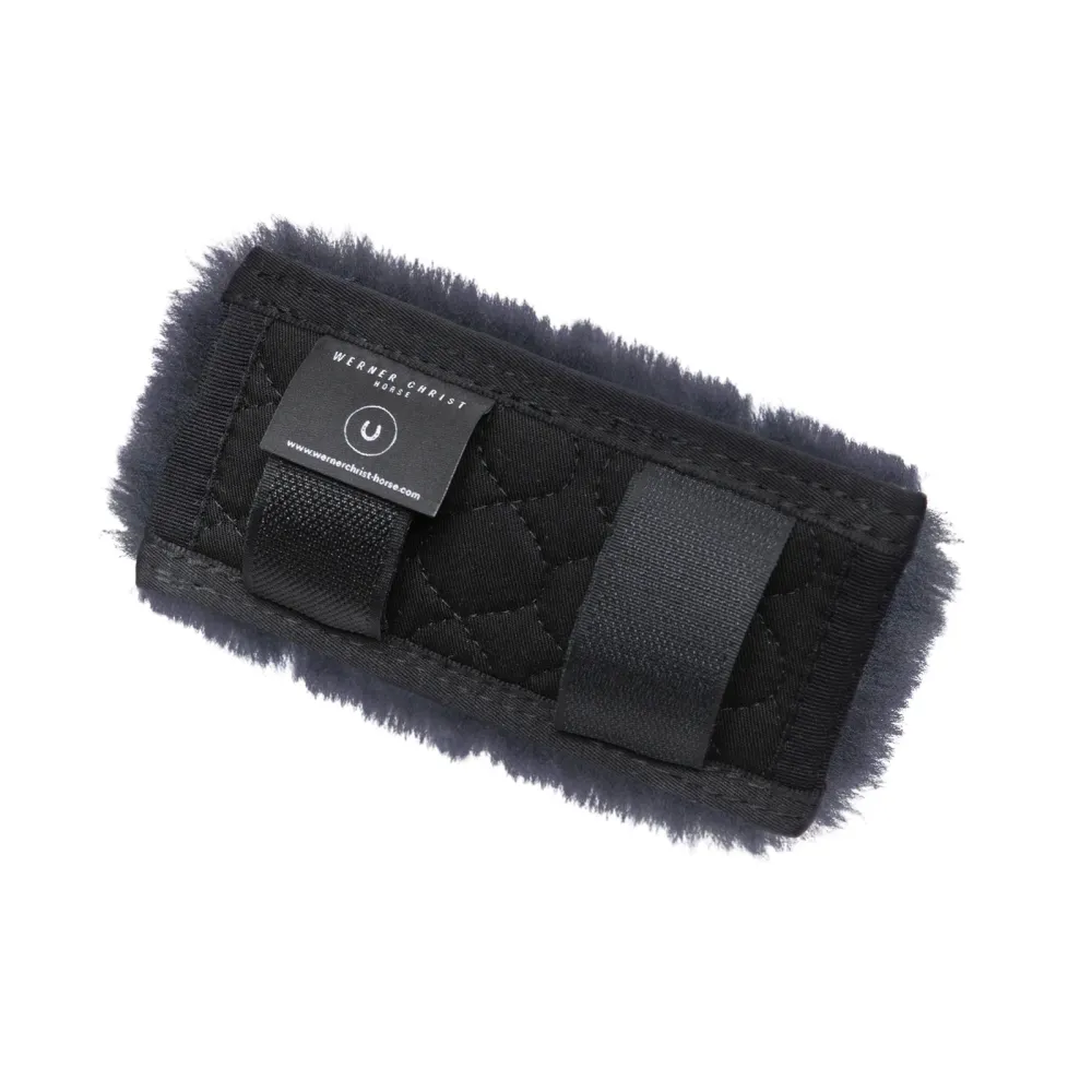 Curb Chain Cover Black/Anthracite 2" met stofkap