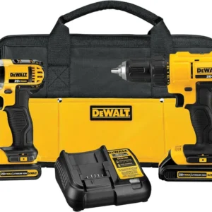 DeWalt 20V MAX Batterijgevoed Drill and Impact Driver Kit 2 Batteries and Charger