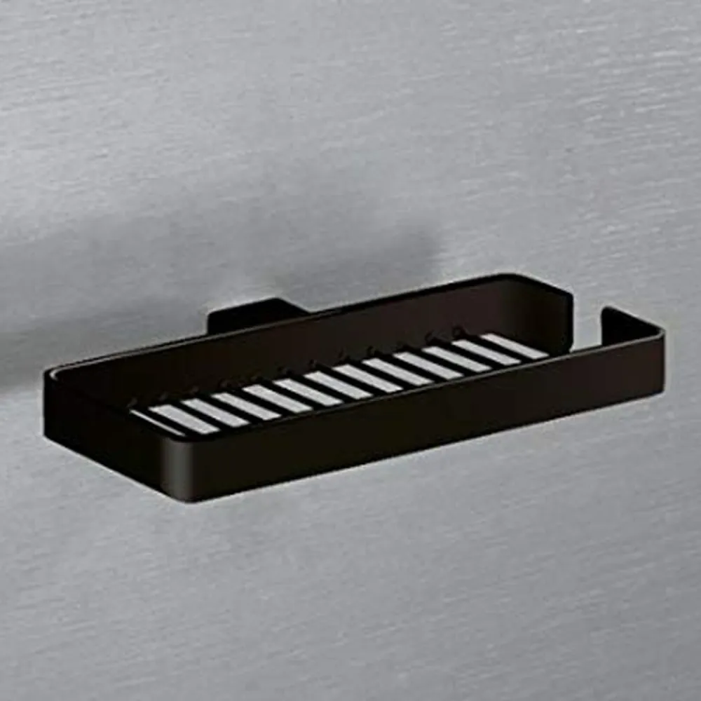 Double wall shower storage box Gedy Lounge series - Matte Black