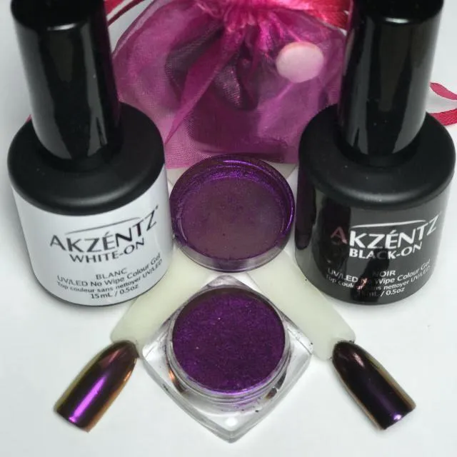 Fuchsia Duo Metaalglans Powder zwarte poedercoating