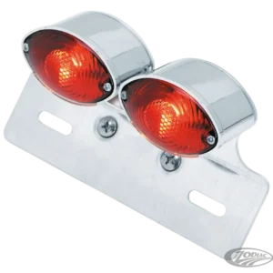 GZP Dual mini cateye taillight w/license Harley-Davidson