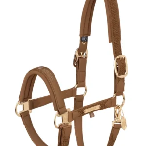 Heritage AW24 Faux Leer Double Pin Headcollar Softshell Almond C