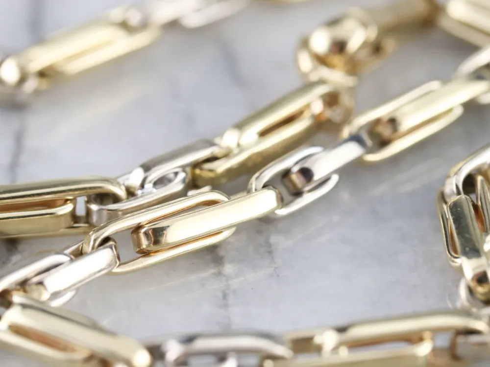 Italian Goud Double Fetter Link Chain