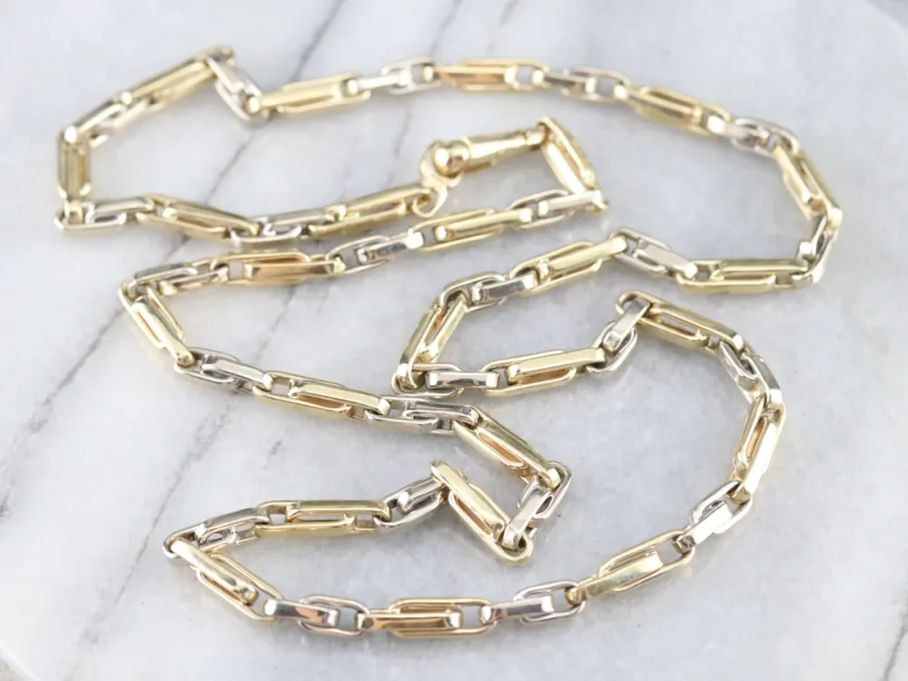 Italian Goud Double Fetter Link Chain
