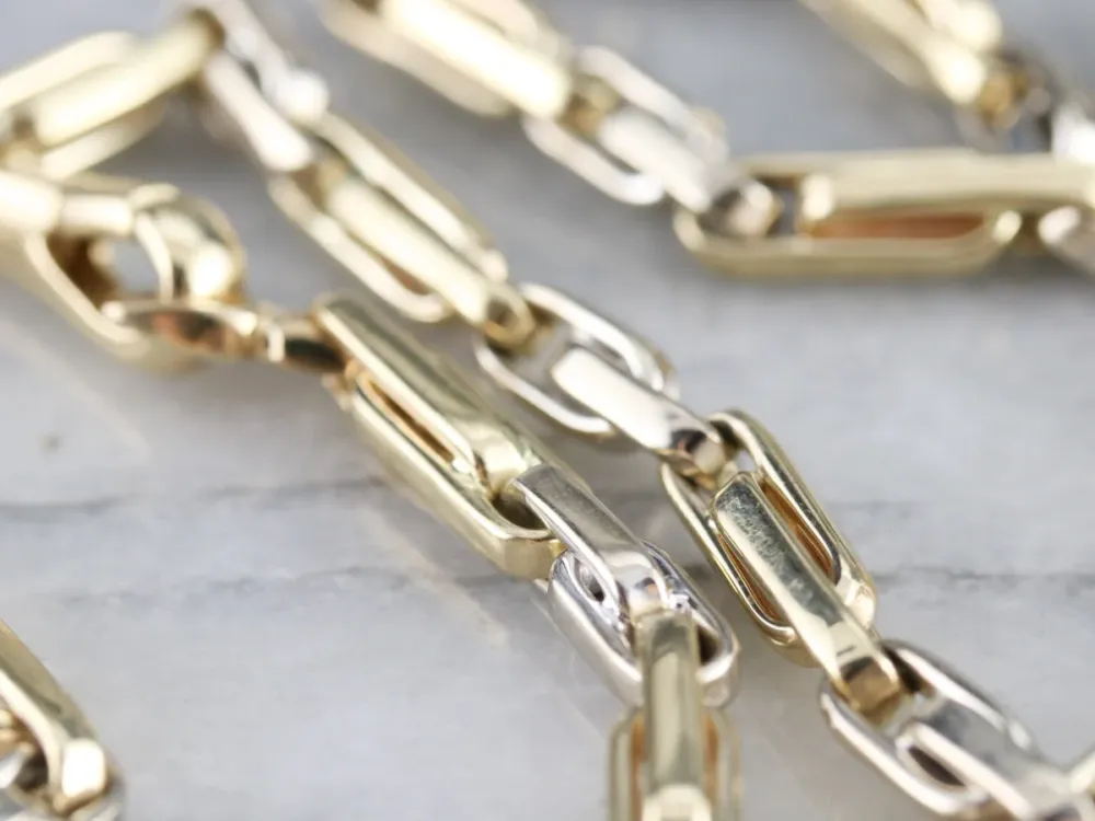 Italian Goud Double Fetter Link Chain