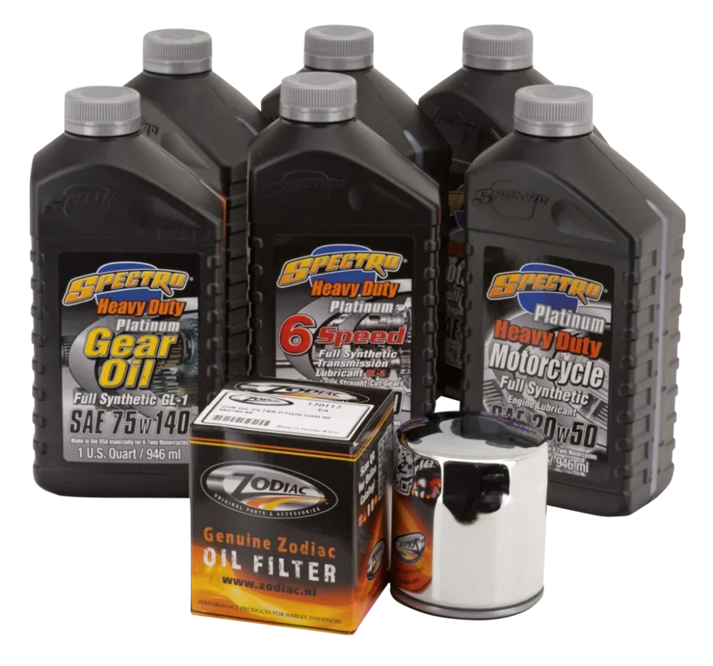 Kit cambio aceite completo Spectro para Harley-Davidson Twin Cam met stofkap