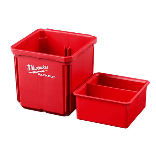 MILWAUKEE Bin Set PACKOUT™ (2 PACK) met bovenste bevestiging