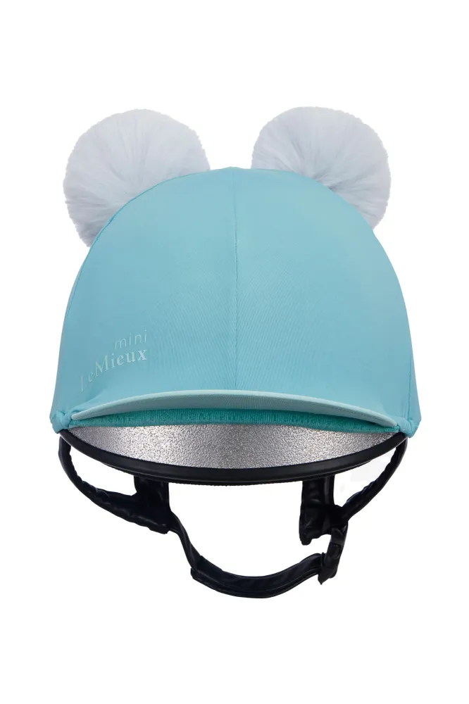 Mini Duo Pom Hat Silk Lagoon Mini