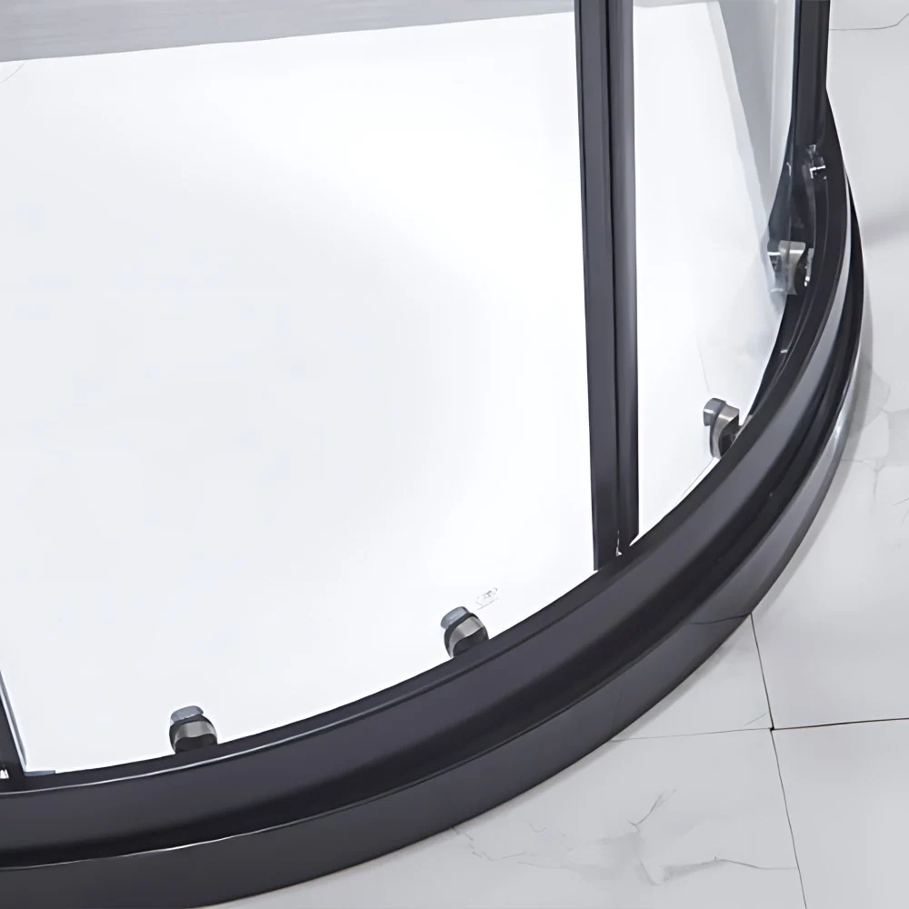 Neo-round Tweeling Sliding Shower Enclosure Black Frame Shower Kit compatibel met VW Golf 7 31