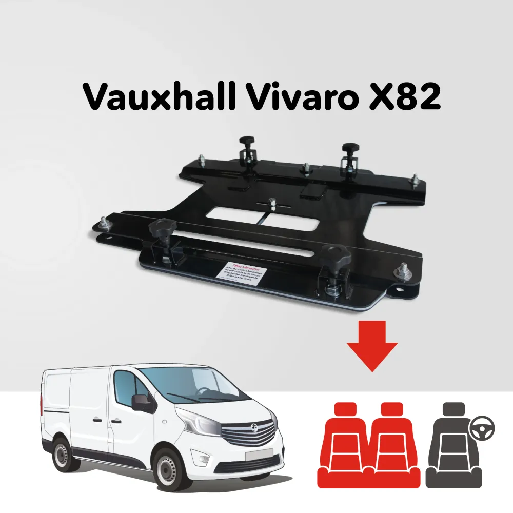 Opel Vivaro B X82 (2014-2018) Kiravans Double Passenger Seat Draaivoet