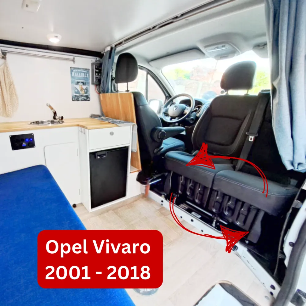 Opel Vivaro B X82 (2014-2018) Kiravans Double Passenger Seat Draaivoet