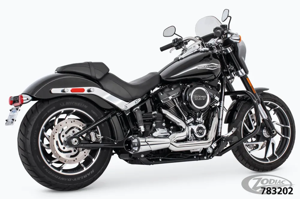 US OUTLAW LOW 2-1 CH/SCLPTD ST18-UP Harley-Davidson
