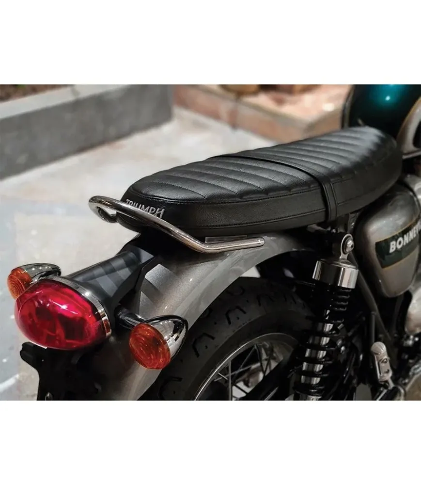 Passenger Handle Triumph - Glad Silver gegalvaniseerd staal